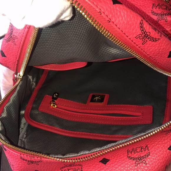 MCM Visetos Stark Side Studded Backpack Bag - Picture 9 of 12